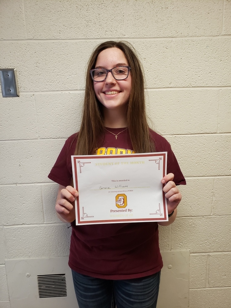 Grace William Holding Maroon And Gold Award.