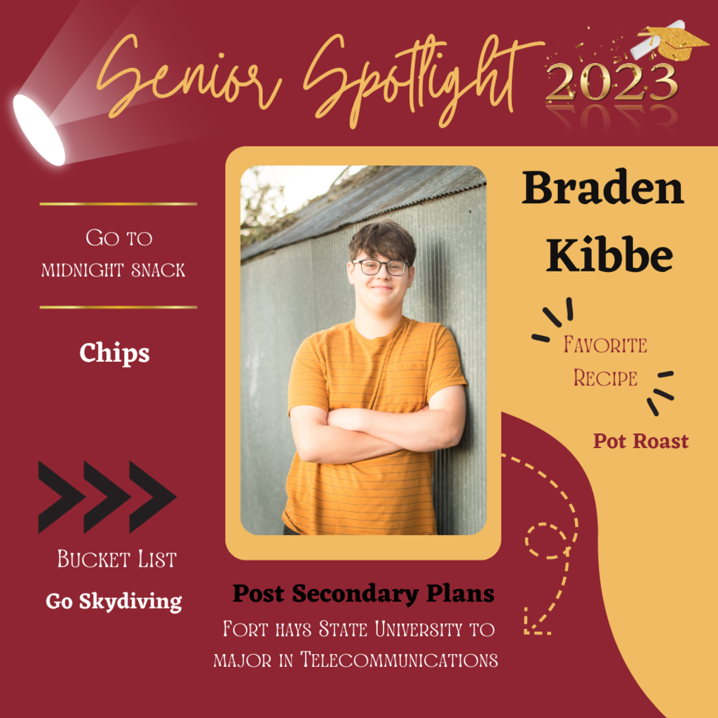 Braden Kibbe Senior Spotlight