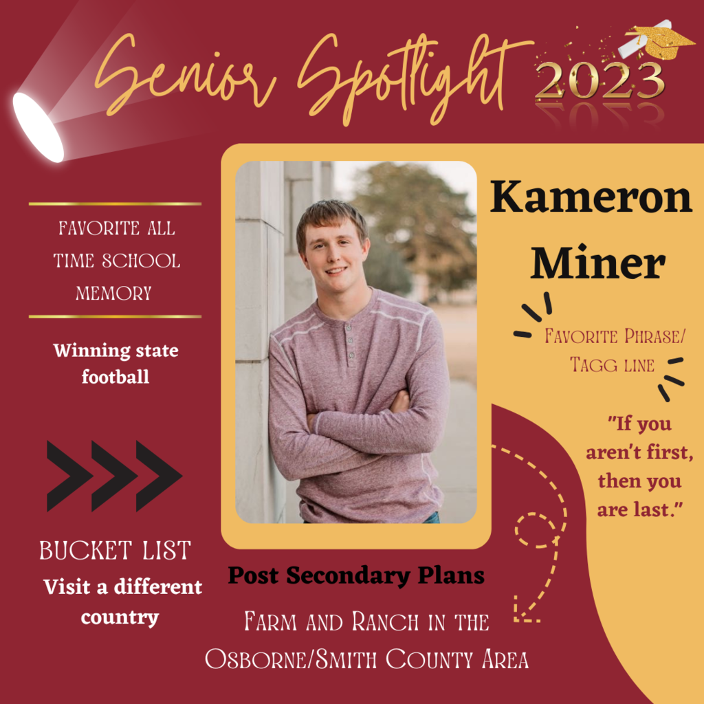 Kameron Miner Senior Spotlight